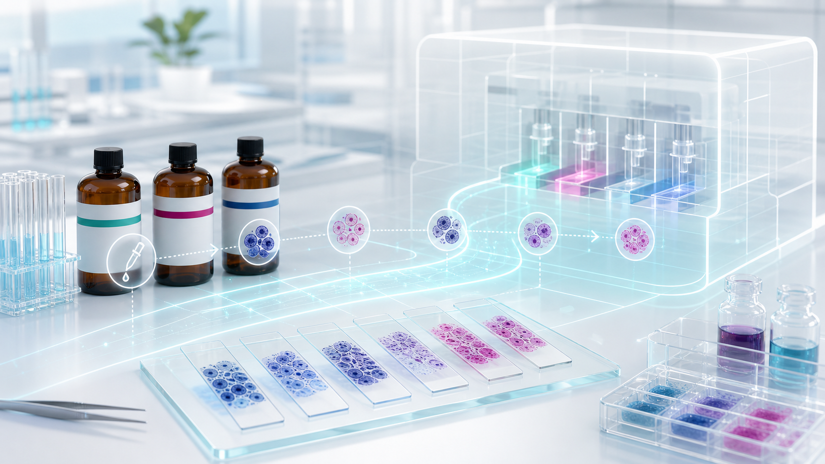 AutoStain 자동염색장치 콘셉트 이미지