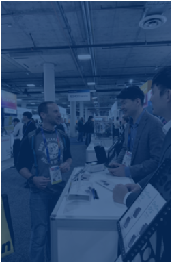 CES 2025 K-Startup관에서 ALWAYGEN 기술을 소개하는 전시 현장